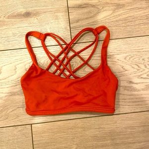 Orange lululemon bra size 2